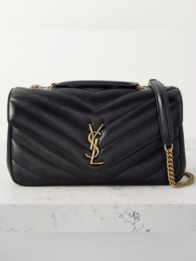 SAINT LAURENT Loulou medium quilted leather flap shoulder chain bag